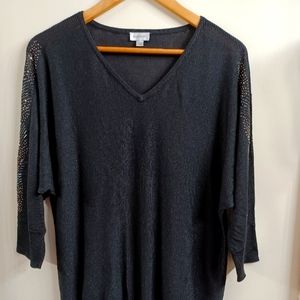 NWOT Avenue Black Sweater size large